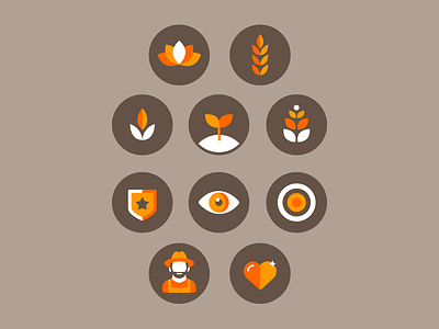Icons agribusiness brand braziliandesigner design farming icons illustration pictogramas vector