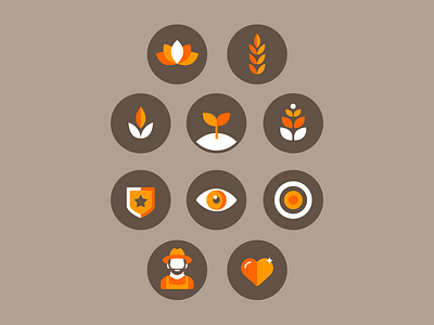 Icons agribusiness brand braziliandesigner design farming icons illustration pictogramas vector