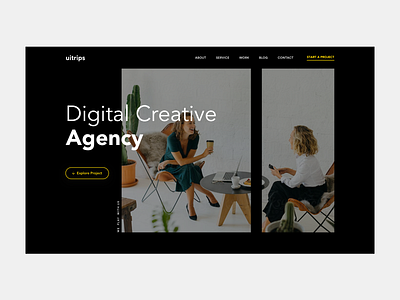 Digital Agency agency branding agency landing page agency website clean ui colour creative design digital agency landing page minimal minimalist design product design trend 2021 trendy design typography ui ui deisgn ui design ux web design website