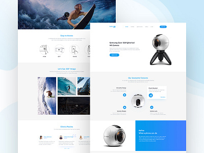 Gear 360° - product landing page concept