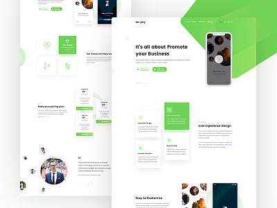 App Landing Page app clean design landing minimal new page trend ui ux