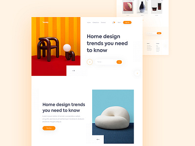 E-commerce Website clean design e commerce landing page minimal product ui ux web design