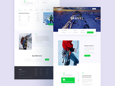 Travel Agency Landing Page agency design landing page minimal travel travel tourism trip ui ux web webdesite