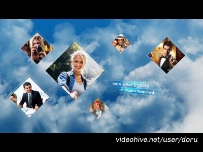 Timeline Gallery Video Preview ae after animation clouds doru effects fly sky template trough video videohive