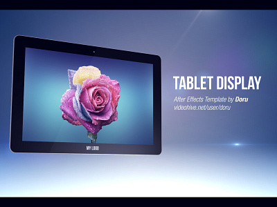 Tablet Display 3d ae after effects animation app doru promo tablet video videohive