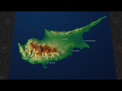 Cyprus Administrative Territories ae cyprus doru europe map project template videohive