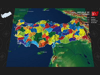 Turkey ae after effects doru europe kit map project template turkey videohive