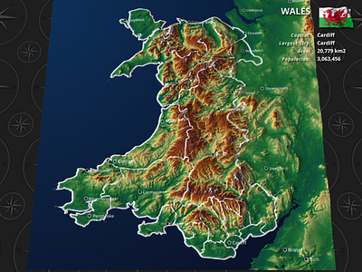 Wales after effects doru europe kit map project template videohive wales