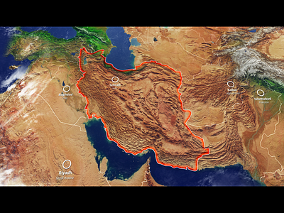 Iran Map for After Effects after effects asia doru iran kit maps project template video videohive