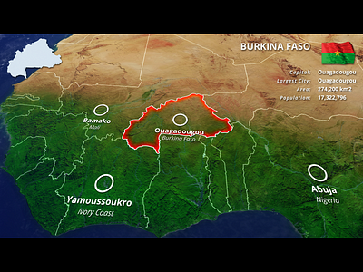 Burkina Faso after effects asia burkina faso doru kit maps project template video videohive
