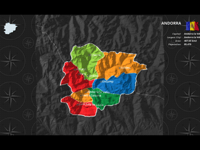 Andorra Map for After Effects after effects andorra doru element3d europe kit project template video videohive