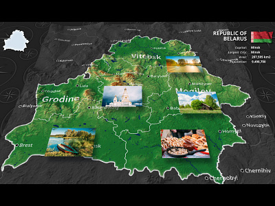 Belarus Map Video Infographic for After Effects after effects. ae belarus doru europe kit project template video videohive