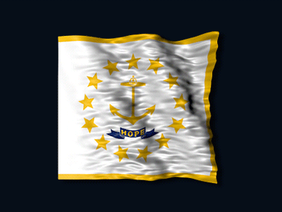 Rhode Island flag animation flag gif infographic loop map rhode island state usa video