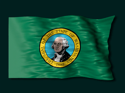 Flag Of Washington animation flag gif infographic loop map state usa video washington