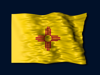 Flag Of New Mexico animation flag gif infographic loop map new mexico state usa video