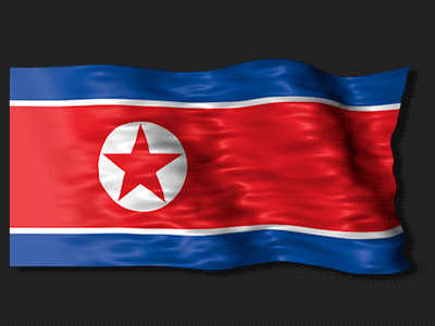 North Korea Loop Flag Animation After Effects after effects asia doru flag infographic kit map north korea project template video videohive