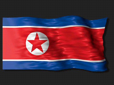 North Korea Loop Flag Animation After Effects