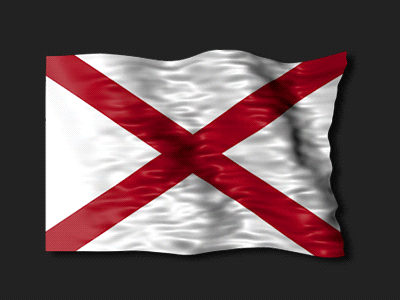 Flag of Alabama alabama america animation flag gif infographic loop map state usa video