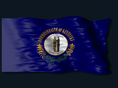 Flag Of Kentucky america animation flag gif infographic kentucky loop map state usa video