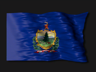 Animated Flag of Vermont After Effects Element america animation flag gif infographic loop map state usa vermont video