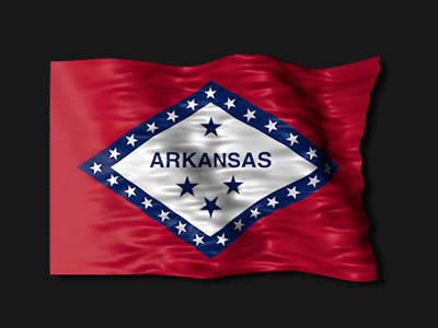 Arkansas Flag Animation america animation arkansas flag gif infographic loop map state usa video