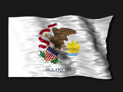 Illinois Flag animated for After Effects after effects doru element3d europe illinois kit project template video videohive