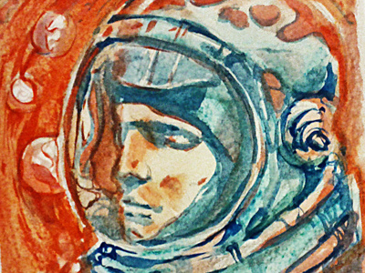 Astronaut Watercolor