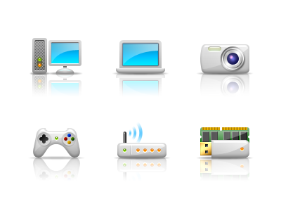 Website Icons camera computer gamepad icon icons laptop memory router