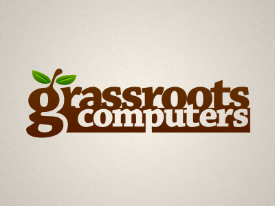 Grassroots Computers identity logo logotype website