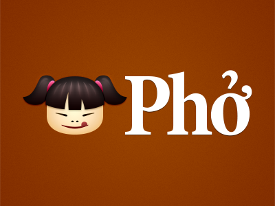 Pho identity logo logotype pho soup website