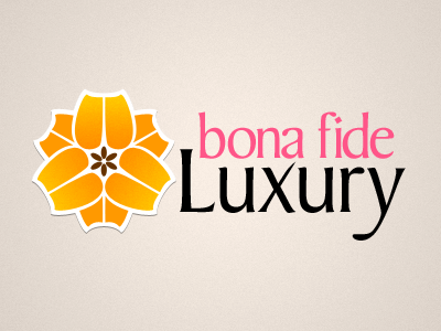 Bona Fide Luxury boutique flower identity logo logotype website