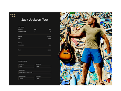 002 DailyUI - Checkout checkout concert dailyui 002 uidesign