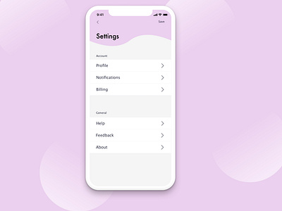 Daily UI 007 - Settings