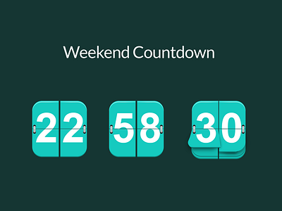 Daily UI 014: Countdown calander countdown dailyui numbers ui ux web website weekend