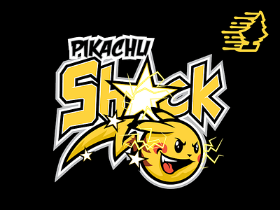 Pikachu SHOCK!!! character logo mascot pikachu pokemon pokemongo sportslogo team tee