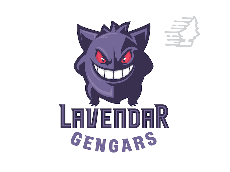 GENGAR!! character graffiti sports logo mascot genera pokemongo pokemon