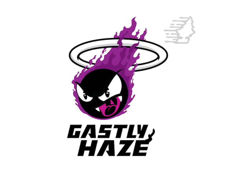 Gastly Haze character graffiti sports logo mascot genera pokemongo pokemon