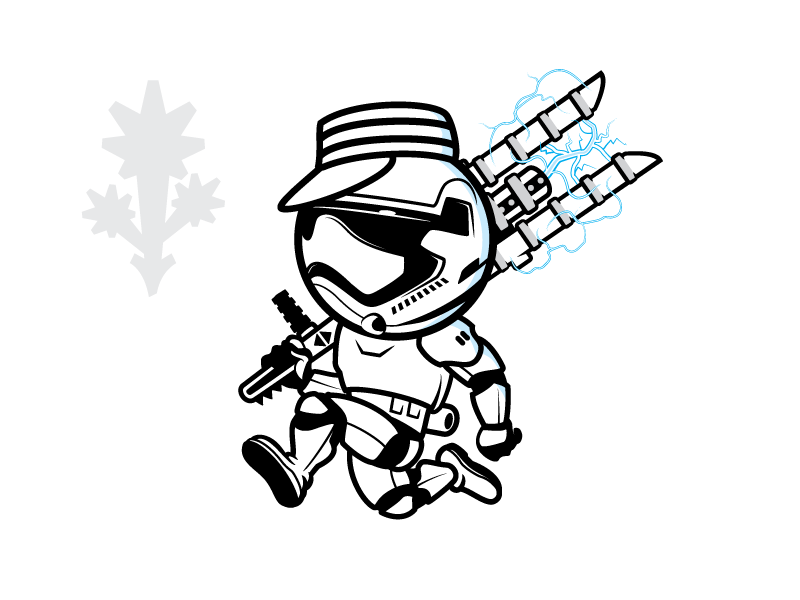 Mr Trooper starwars customlogo graphicdesign teedesign character mascot illustration