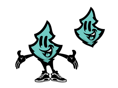 New Pines character design graphic illustration logo mascot
