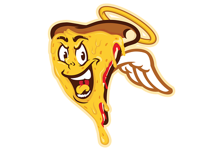 Humble Pie branding cartoon characer graphic illustration logo mascot pizza tee