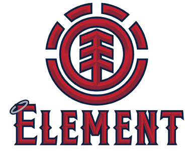 Element Angels angels element logo logo flip mlb typography