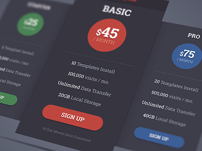 Pricing Table