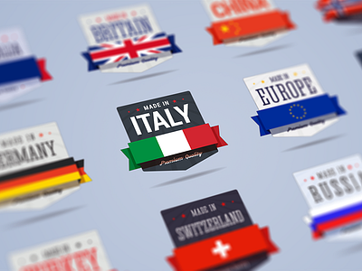 Country Badges australia badge britain china country germany icon italy made in norway sign sticker