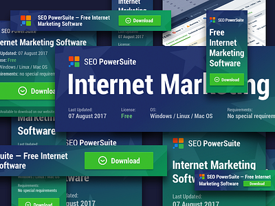 Banner Set advert banner color gradient internet marketing seo web