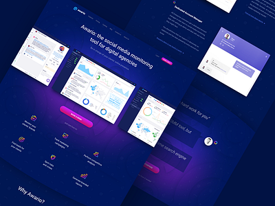 Landing Page Design for Awario