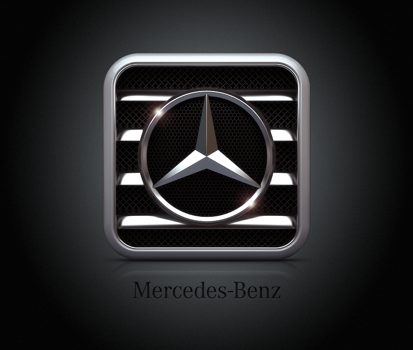 Mercedes app icon by Valery Zanimanski on Dribbble