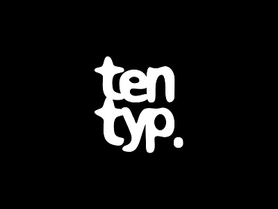 Logo for magazine Ten Typ blackwhite logotype font typography magazine logo