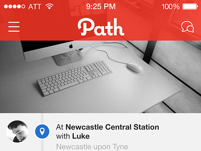 Path – iOS7 Redesign 7 app application flat ios ios7 iphone path redesign
