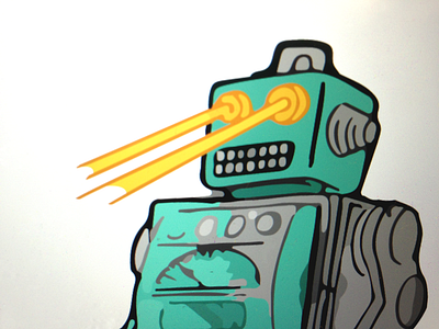 Robot construction down error illustration illustrator maintenance robot sopost work in progress