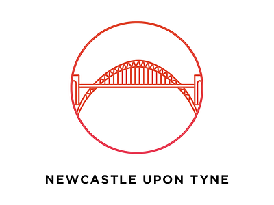 Newcastle upon Tyne bridge icon newcastle red sopost tyne upon